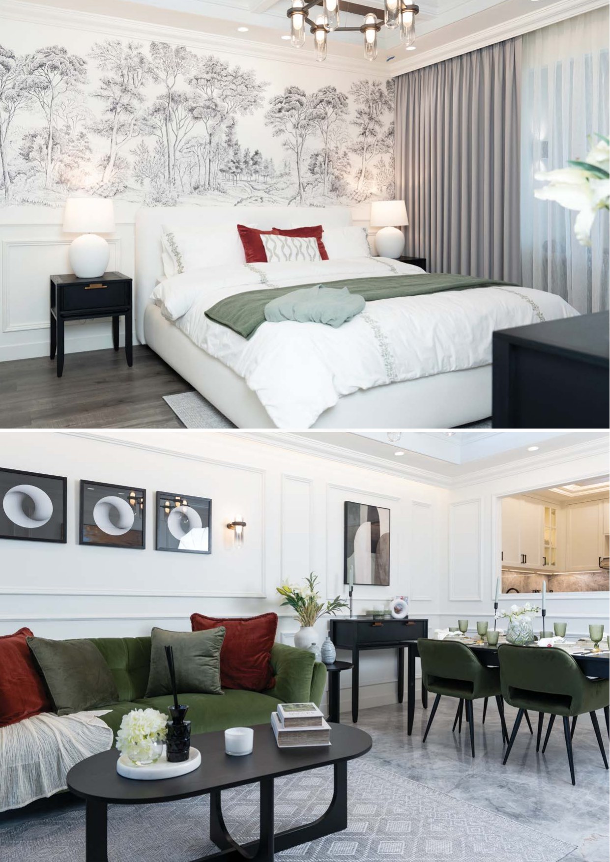 Refined furnished living space